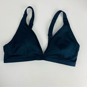 BLANQI Maternity Black Adjustable Strap Wireless Triangle Swim Top Size‎ Large